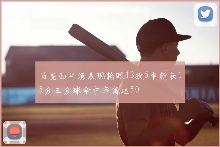马克西半场表现抢眼13投5中斩获15分三分球命中率高达50